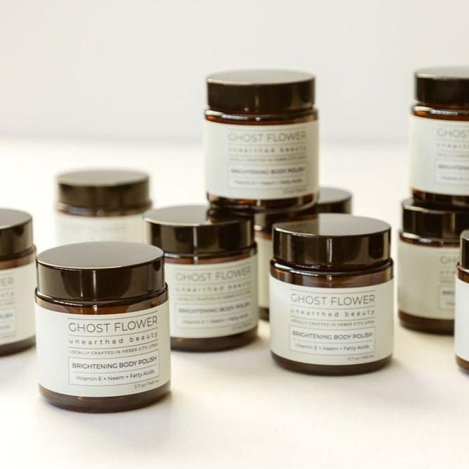 Brightening Body Polish | Coconut & Neem Scrub for Glowing Skin - Ghost Flower Beauty